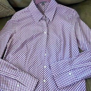Ann Taylor size 8 women’s blouse light dark purple